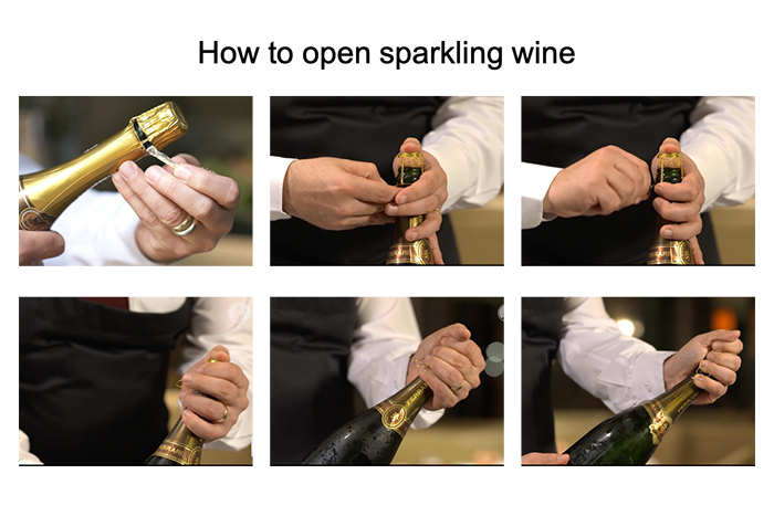 スパークリングワインの開け方